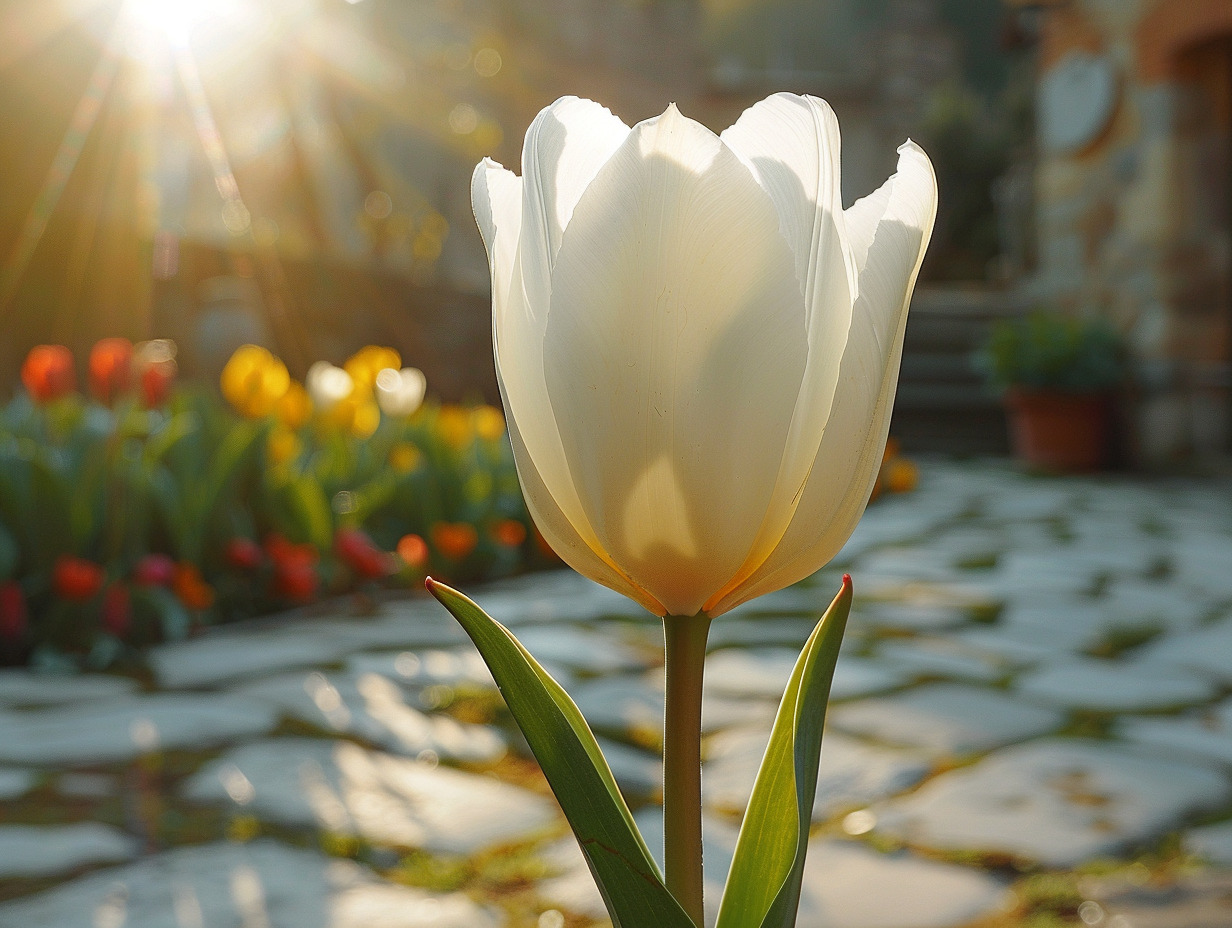 tulipe blanche